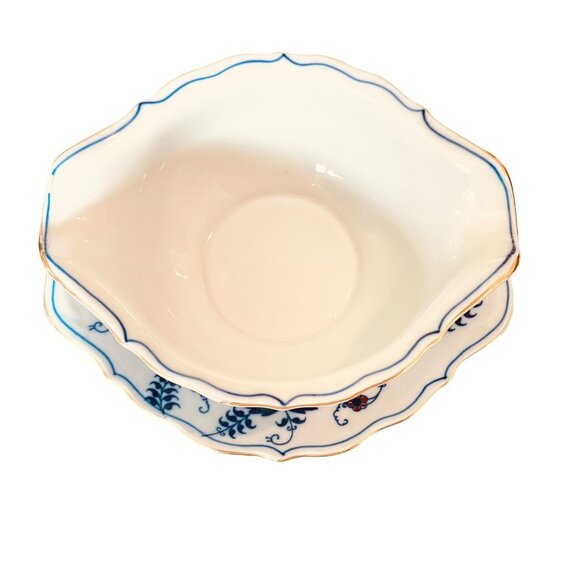 Blue Danube Mascot Japan Gravy Boat With Underplate Sauce Dish NA-1010 - Picture 12 of 12